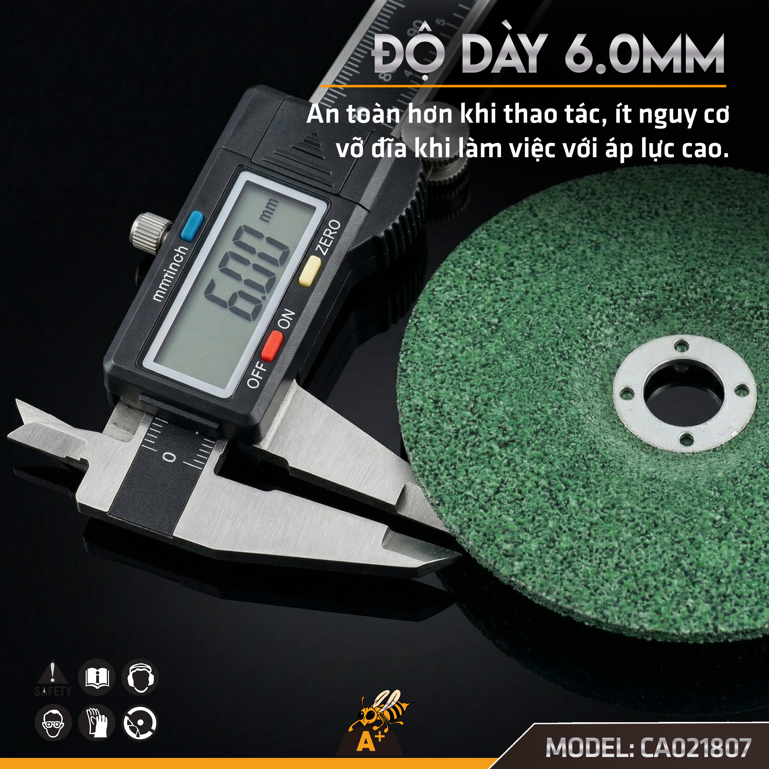 CA021807 - ĐÁ MÀI 180 XANH 5