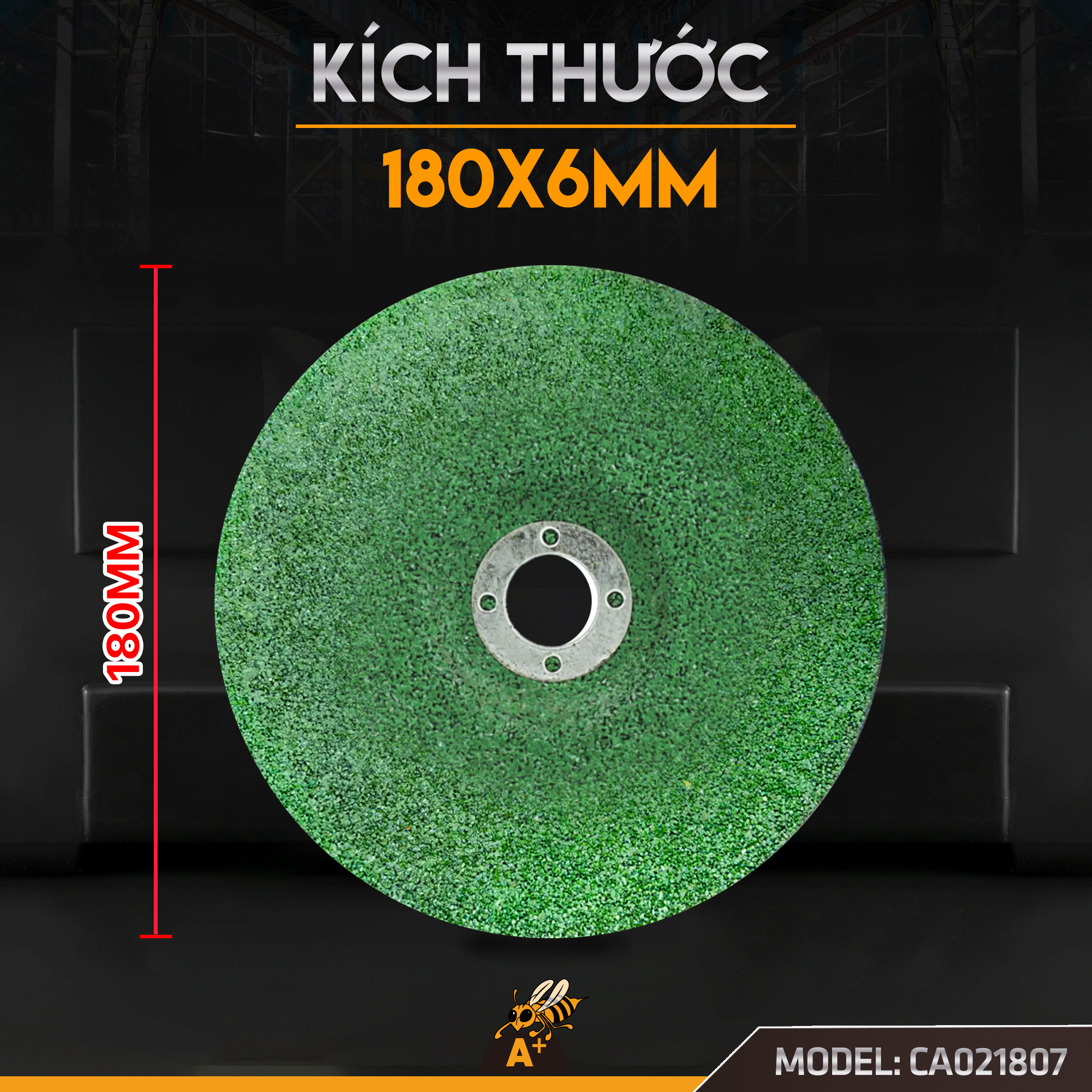 CA021807 - ĐÁ MÀI 180 XANH 7