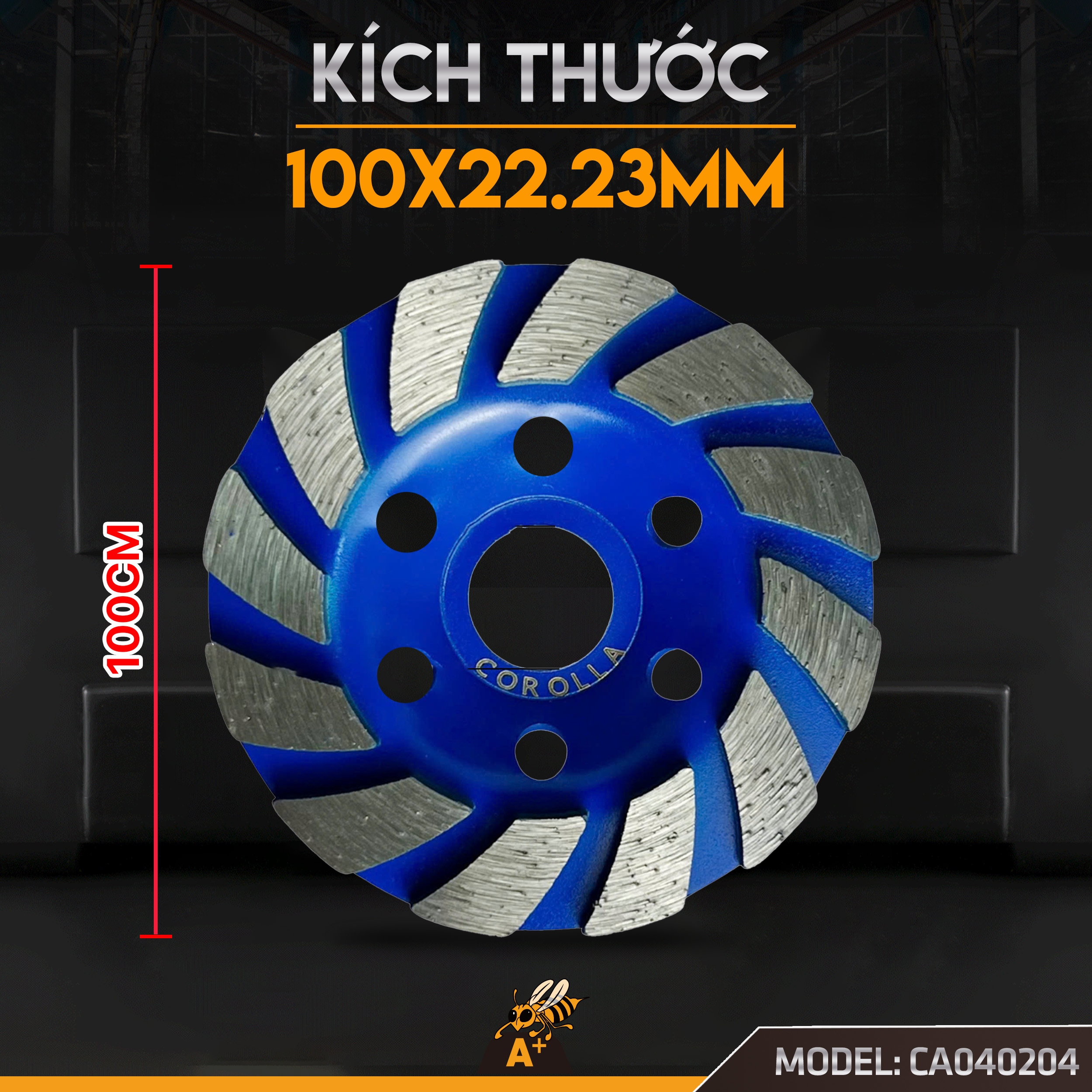 CA040204- BÁT MÀI BÊ TÔNG XANH - 100mm 3