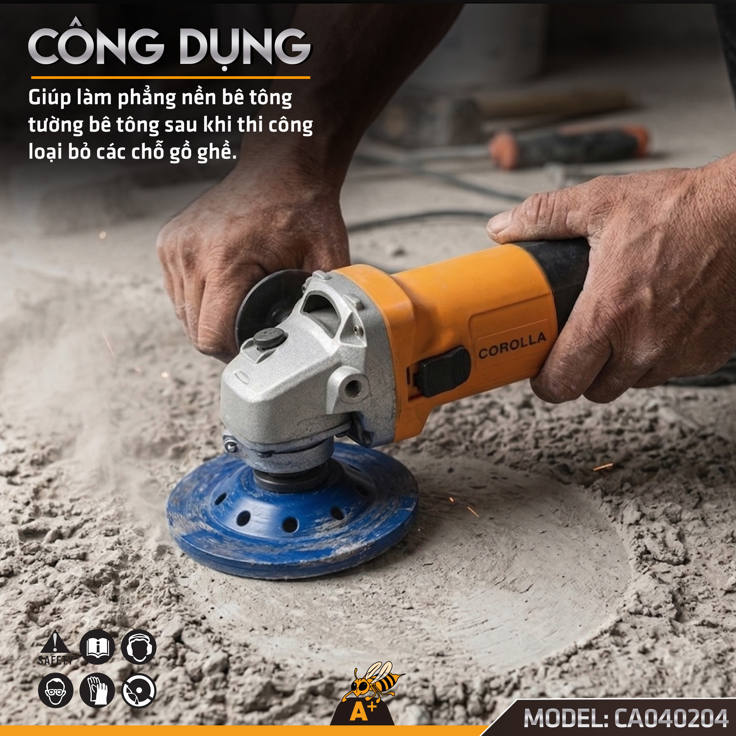 CA040204- BÁT MÀI BÊ TÔNG XANH - 100mm 7