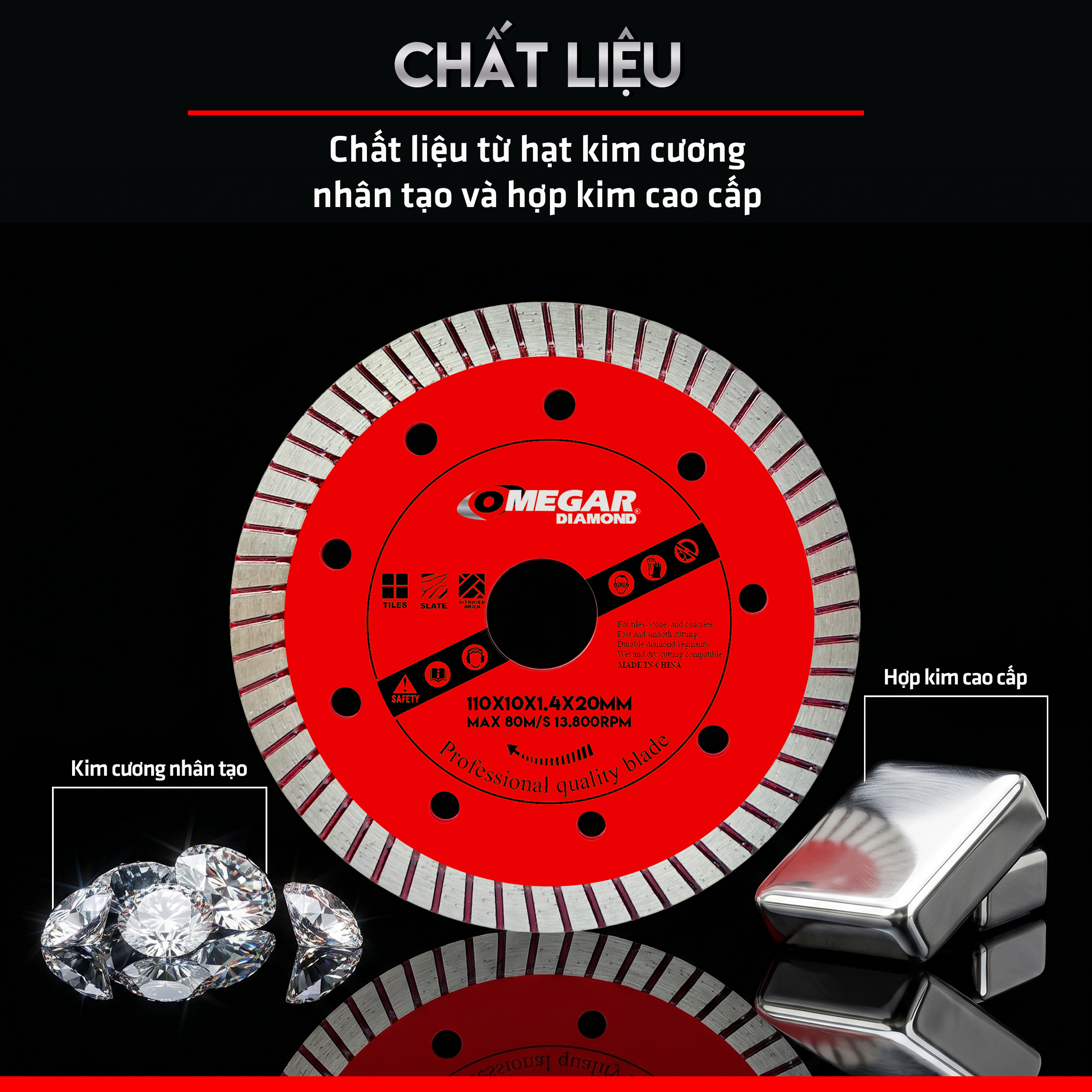 LƯỠI CẮT GẠCH MEGAR DIAMOND