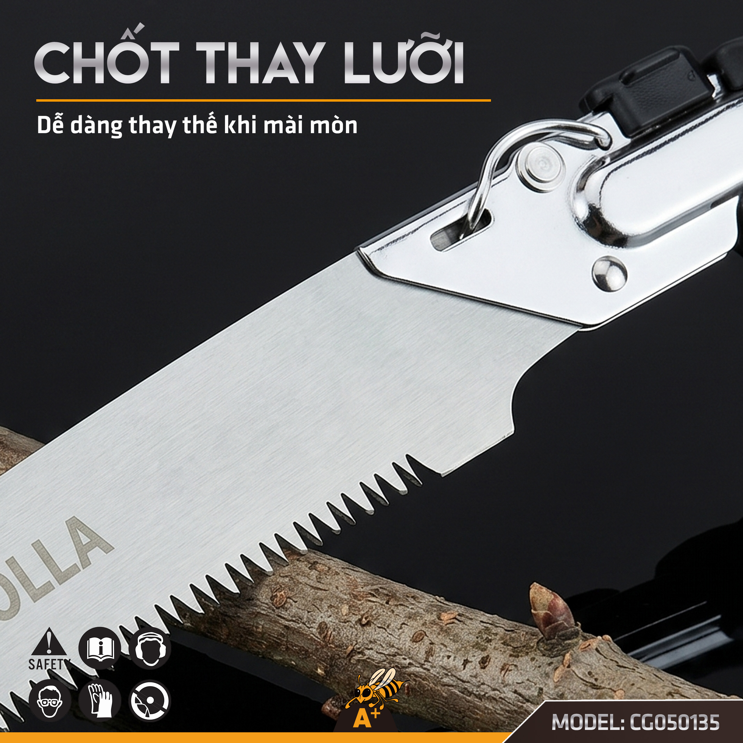 CG050135 CƯA CẮT CẦM TAY COROLLA 350MM 4