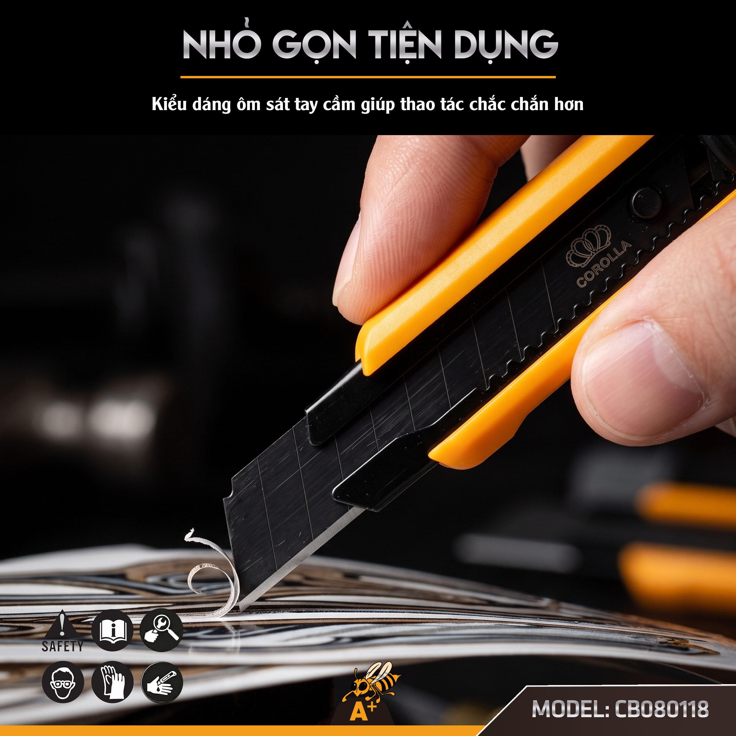 CB080118 - CON DAO RỌC GIẤY 1 LƯỠI 5