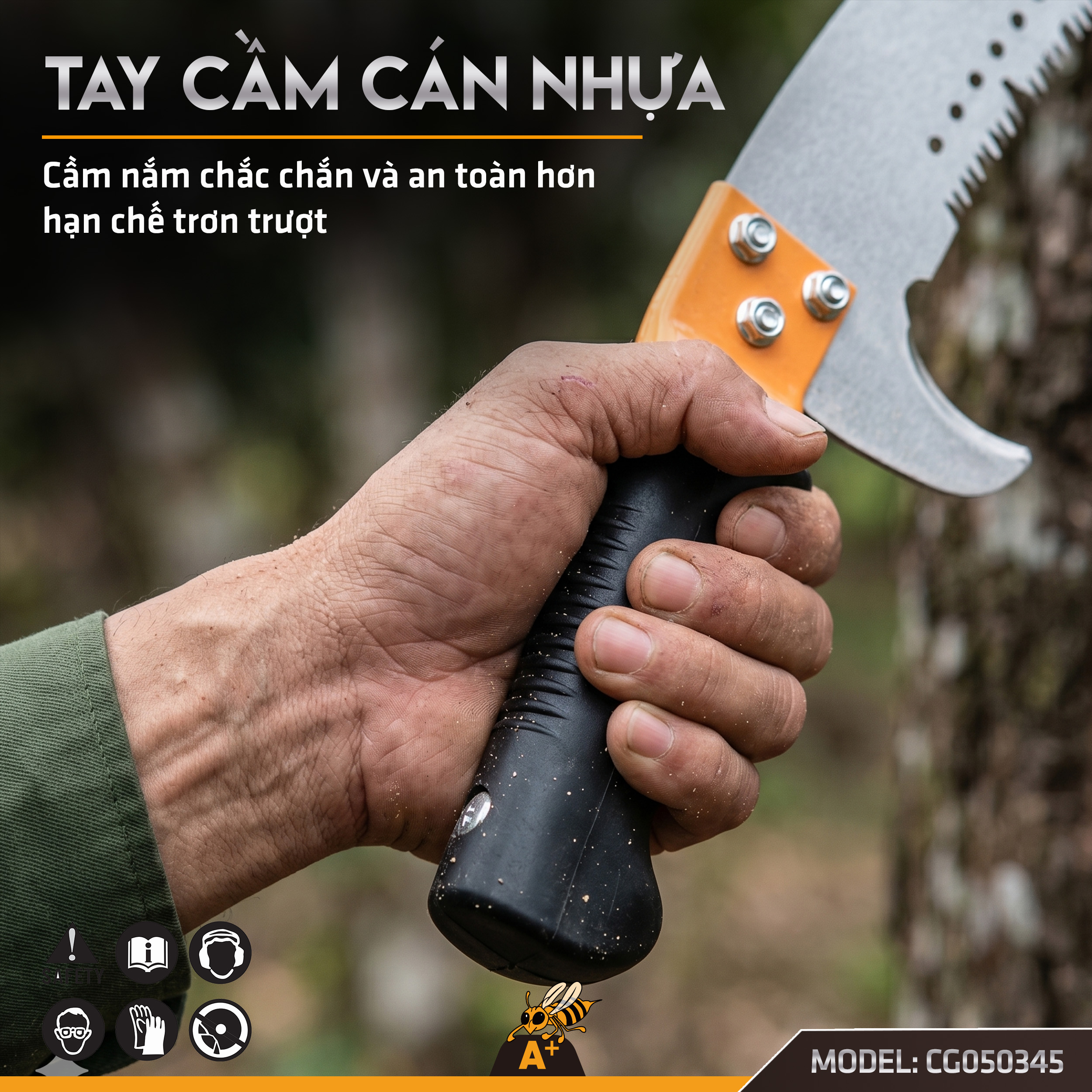 CG050345 - CƯA CẮT CÀNH CẦM TAY (CƯA CONG) 455MM 5