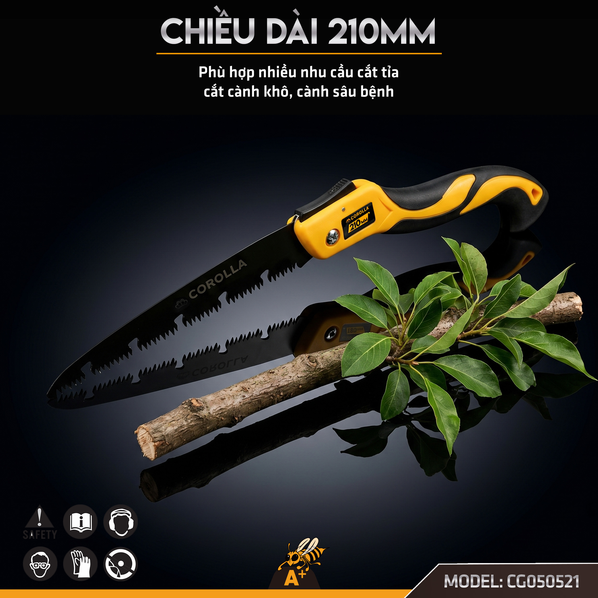 CG050521 - CƯA GẬP CẮT CÀNH CẦM TAY 210MM 2