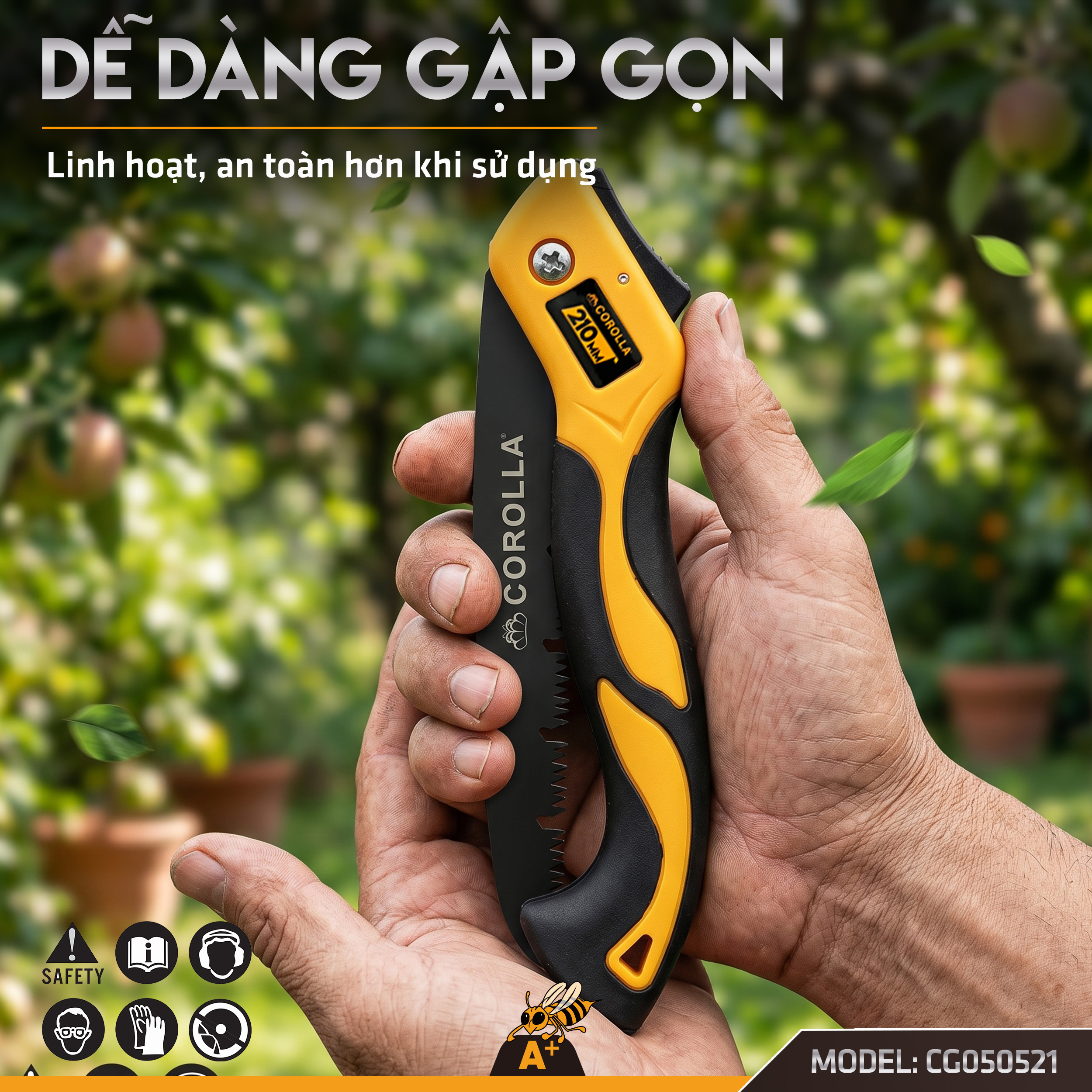 CG050521 - CƯA GẬP CẮT CÀNH CẦM TAY 210MM 7