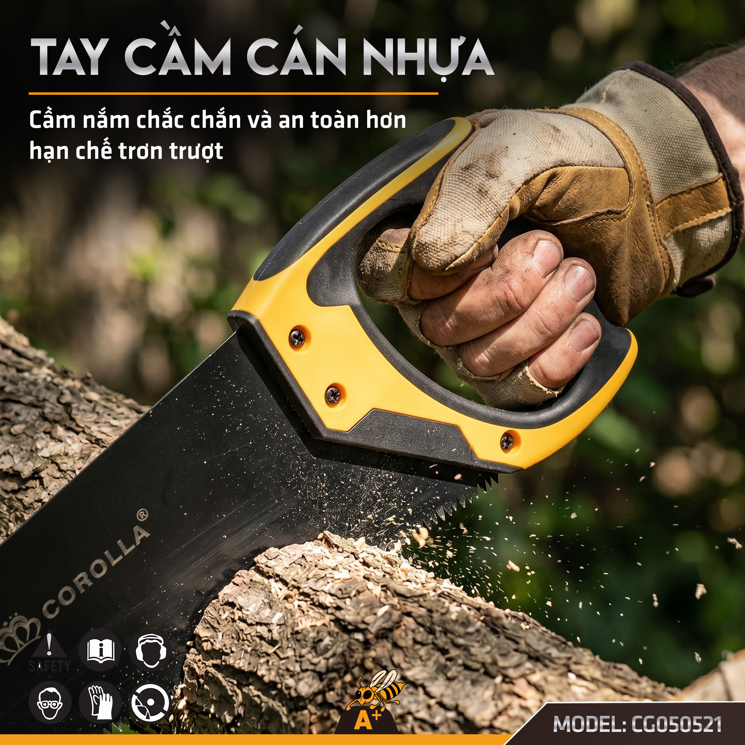 CG050845 - CƯA CẦM TAY BẢN TO 450MM-THÉP ĐEN 5