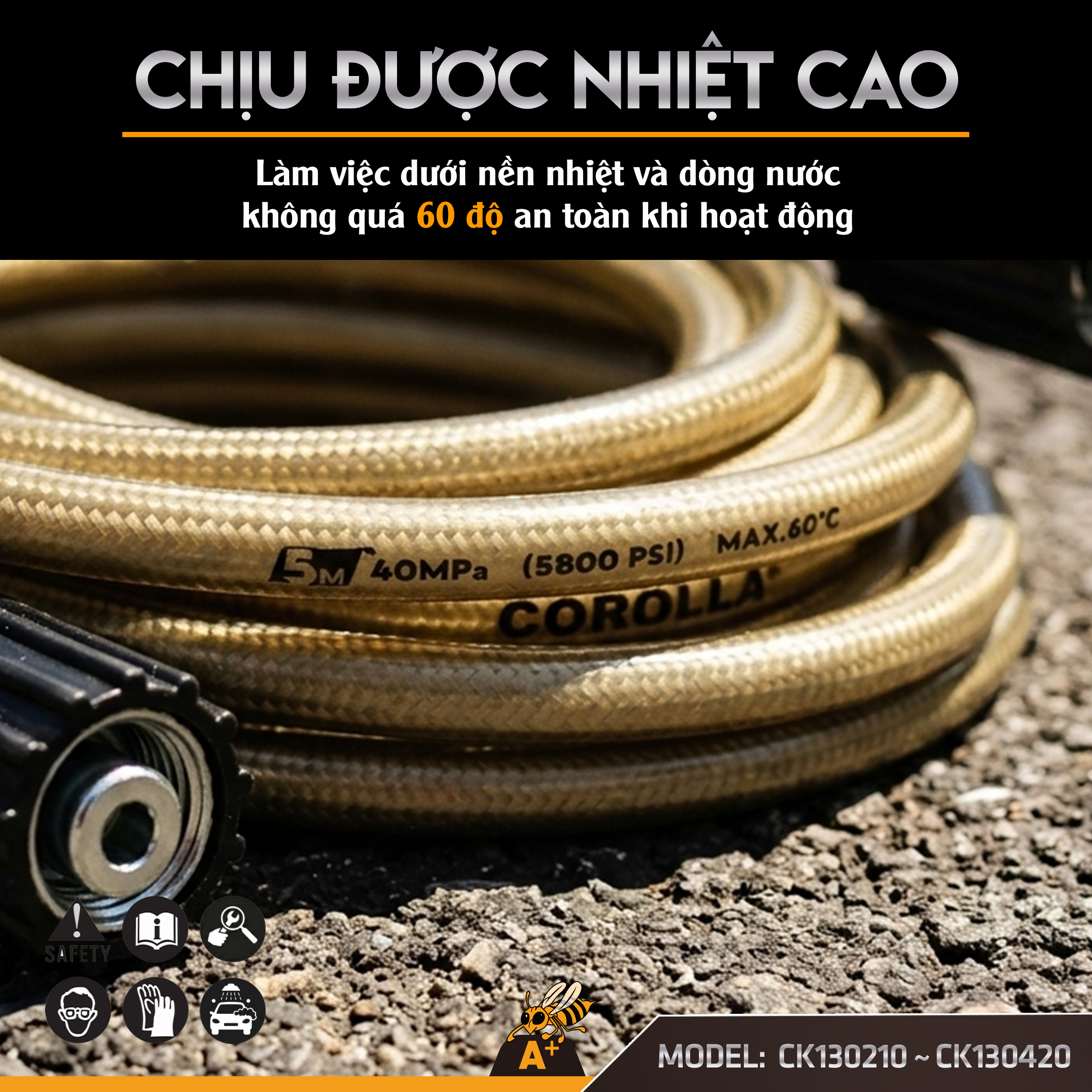 CK130210 - CK130420 DÂY RỬA XE 10M-15M-20M 5