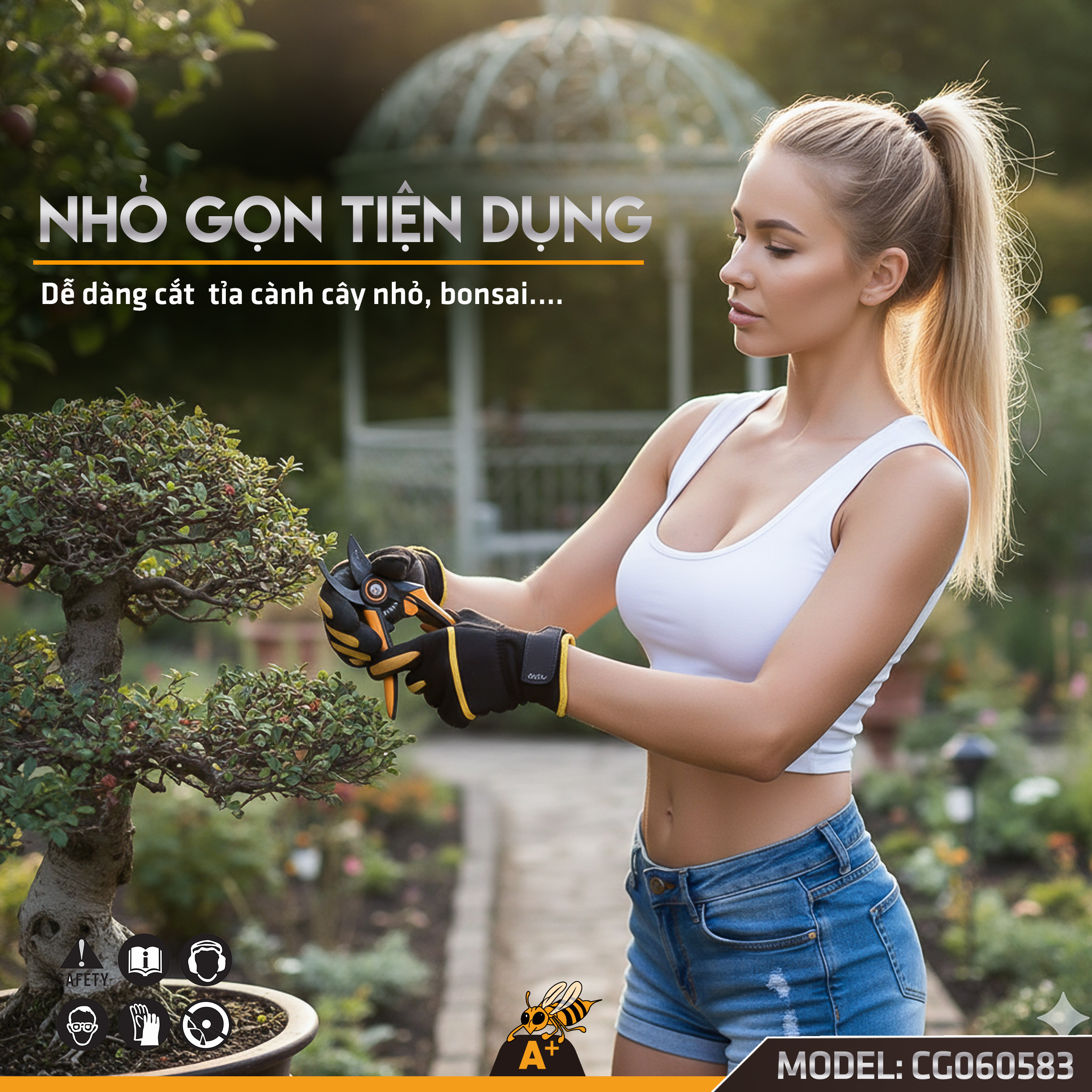 CG060583- kéo cắt cành mini 21cm (2)