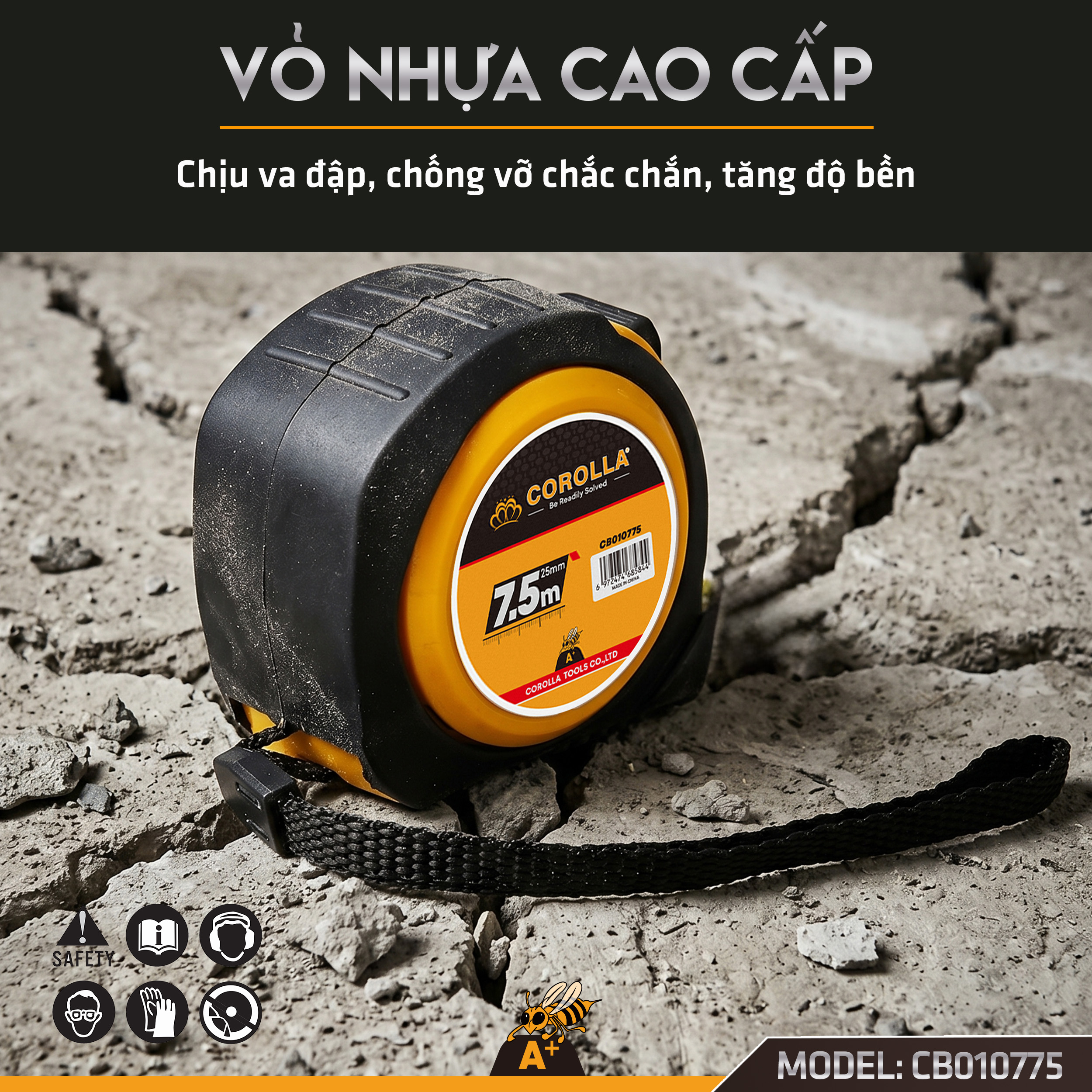 CB010725 - THƯỚC CHỐNG VỠ COROLLA 7.5 MÉT 6