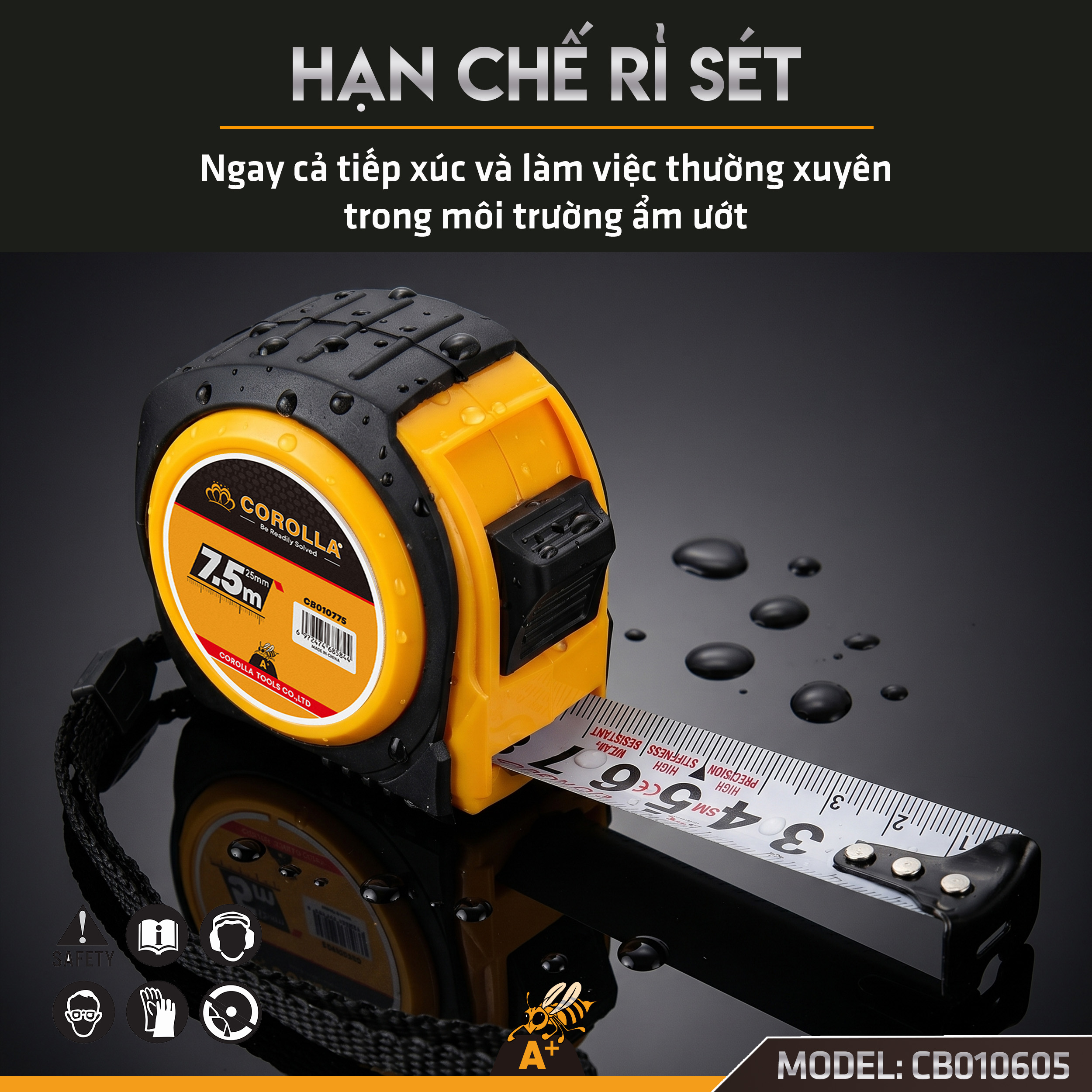 CB010725 - THƯỚC CHỐNG VỠ COROLLA 7.5 MÉT 7