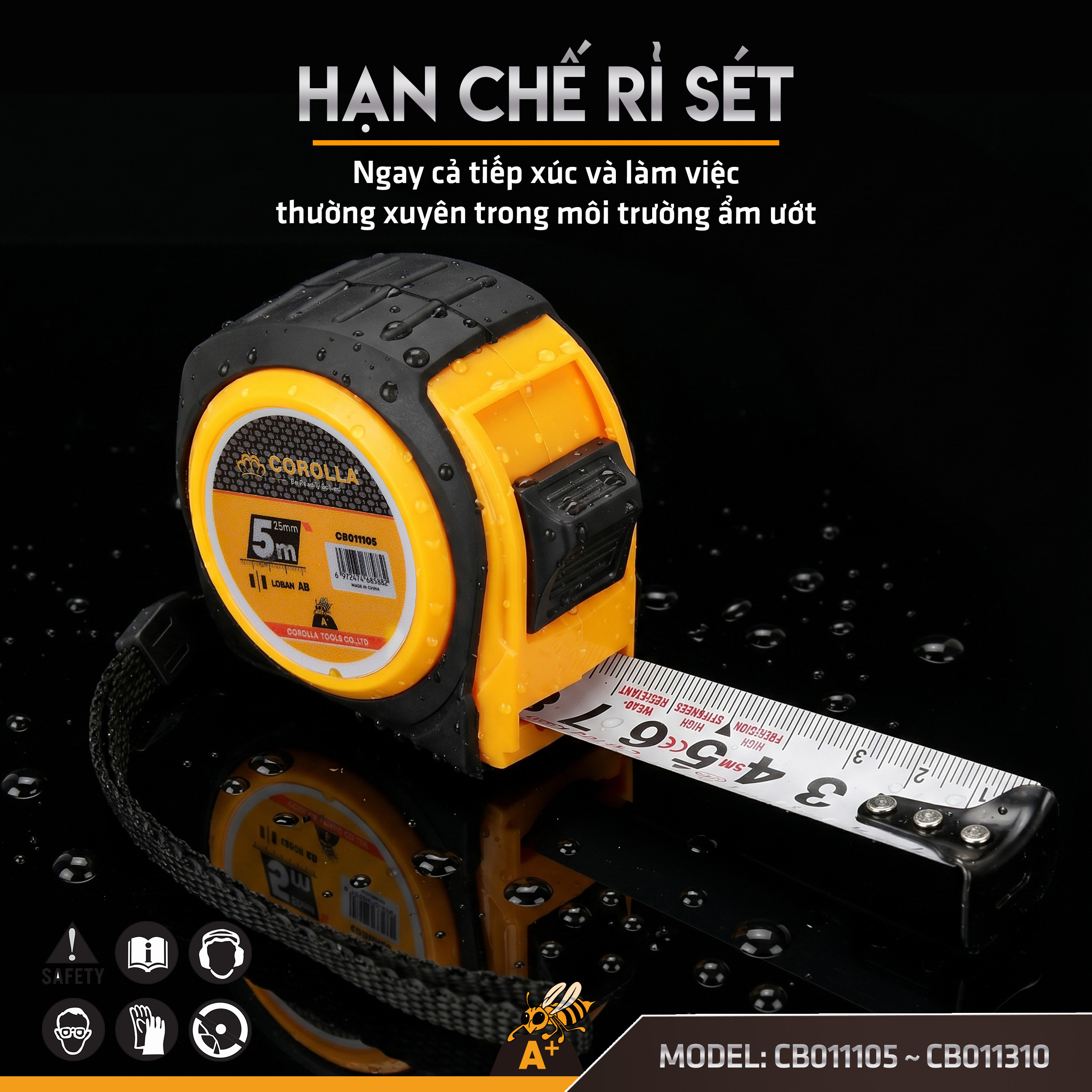 CB011105 ~ CB011310 thước chống vỡ 2 mặt 5m, 7,5m, 10m 7