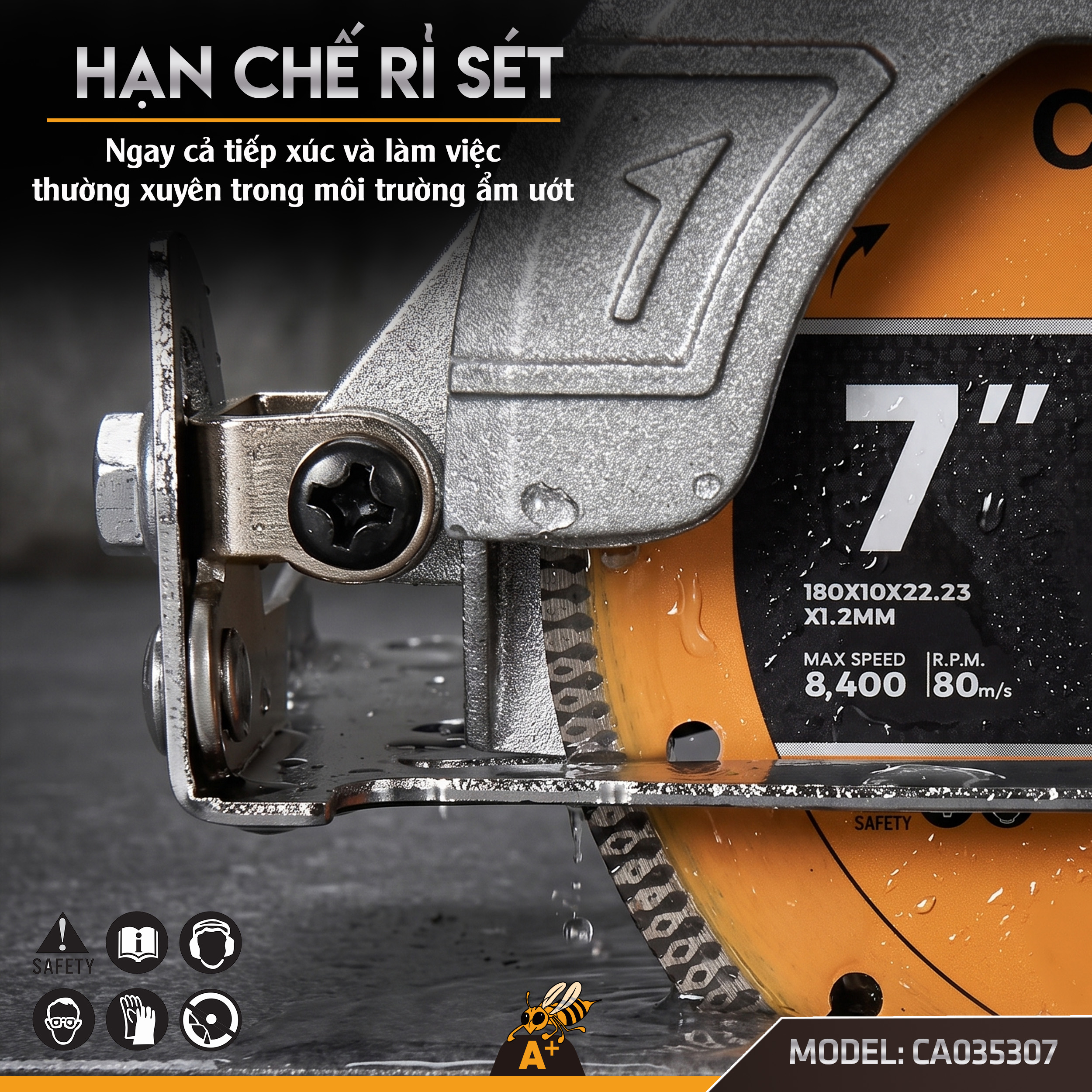 CA035307 - LƯỠI CẮT GẠCH A NĂNG 180MM- ME LƯỚI 6