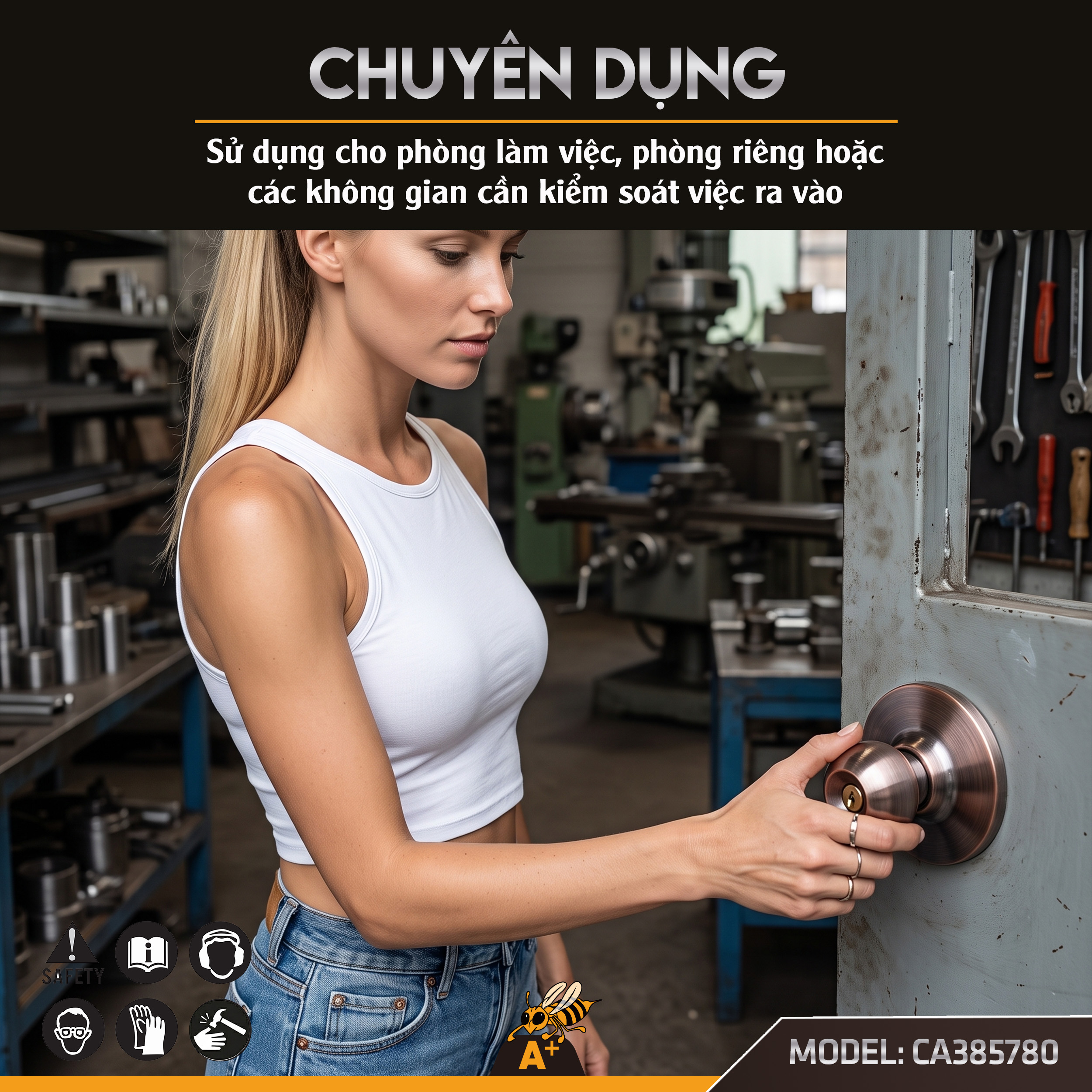 CA385780 - KHÓA ĐẤM COROLLA- MÀU ĐỒNG 7