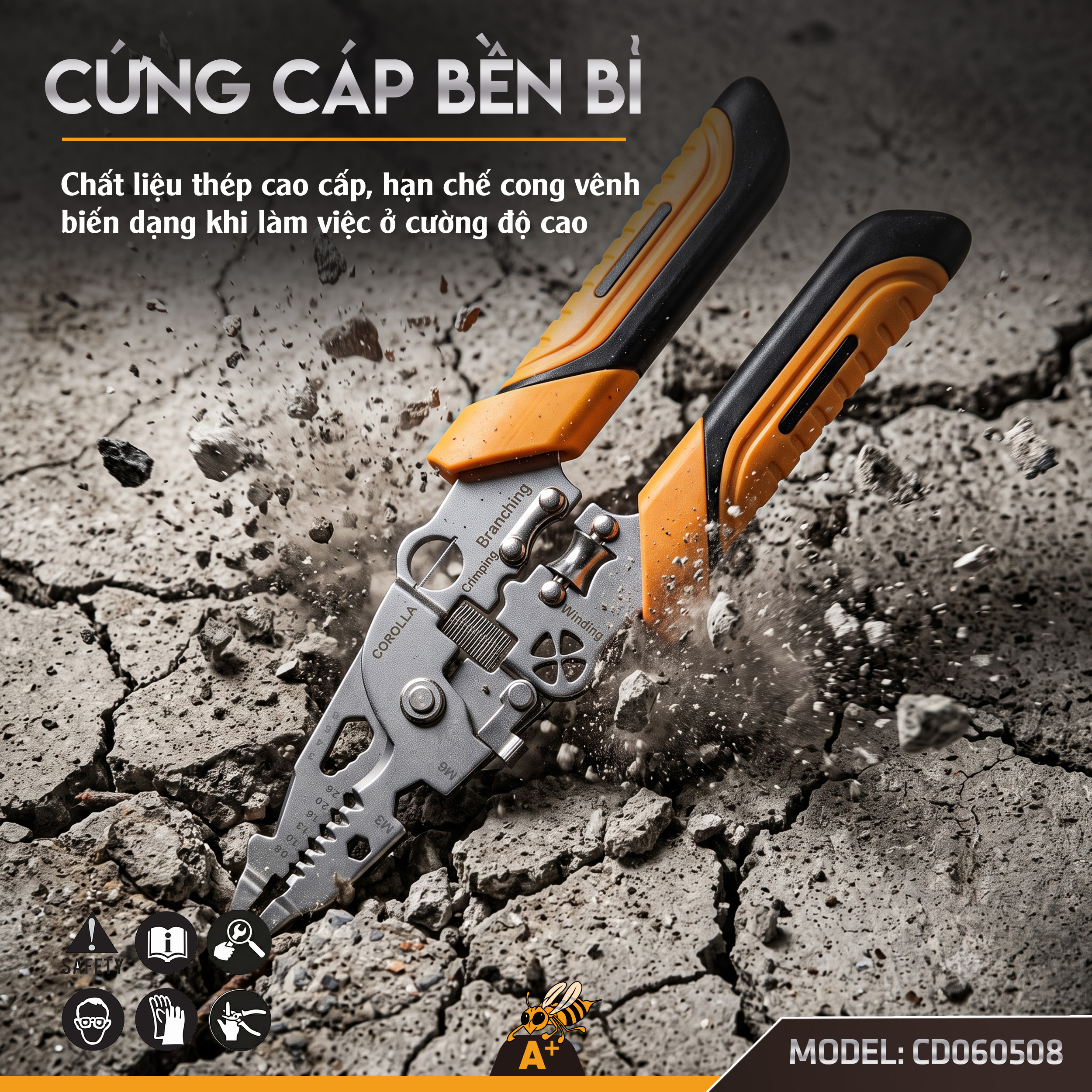 CD060508 - KÌM CẮT TUỐT ĐA NĂNG 8 INCH 8
