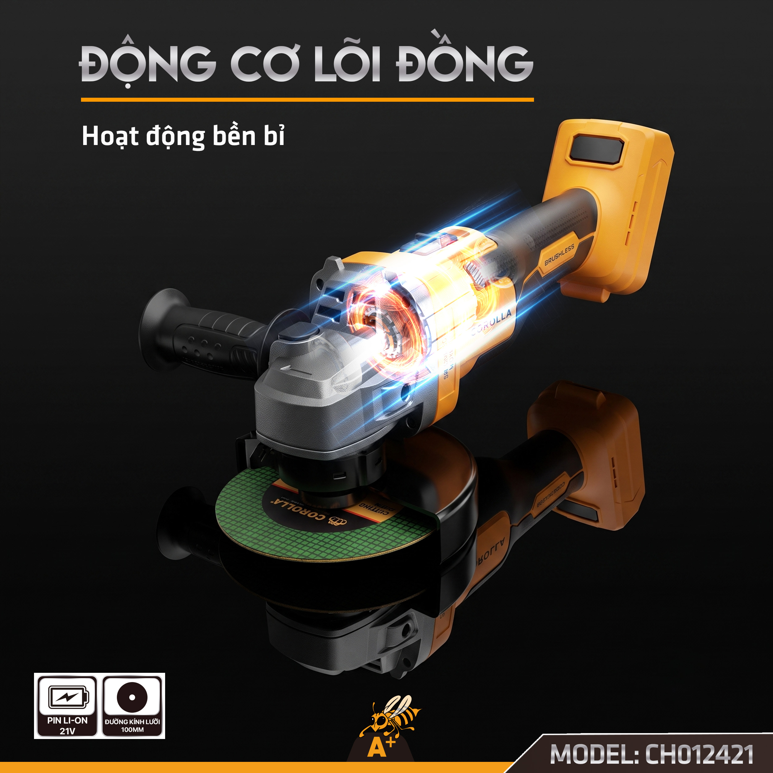 CH012421 - THÂN MÁY MÀI GÓC 100MM- 21V (4)