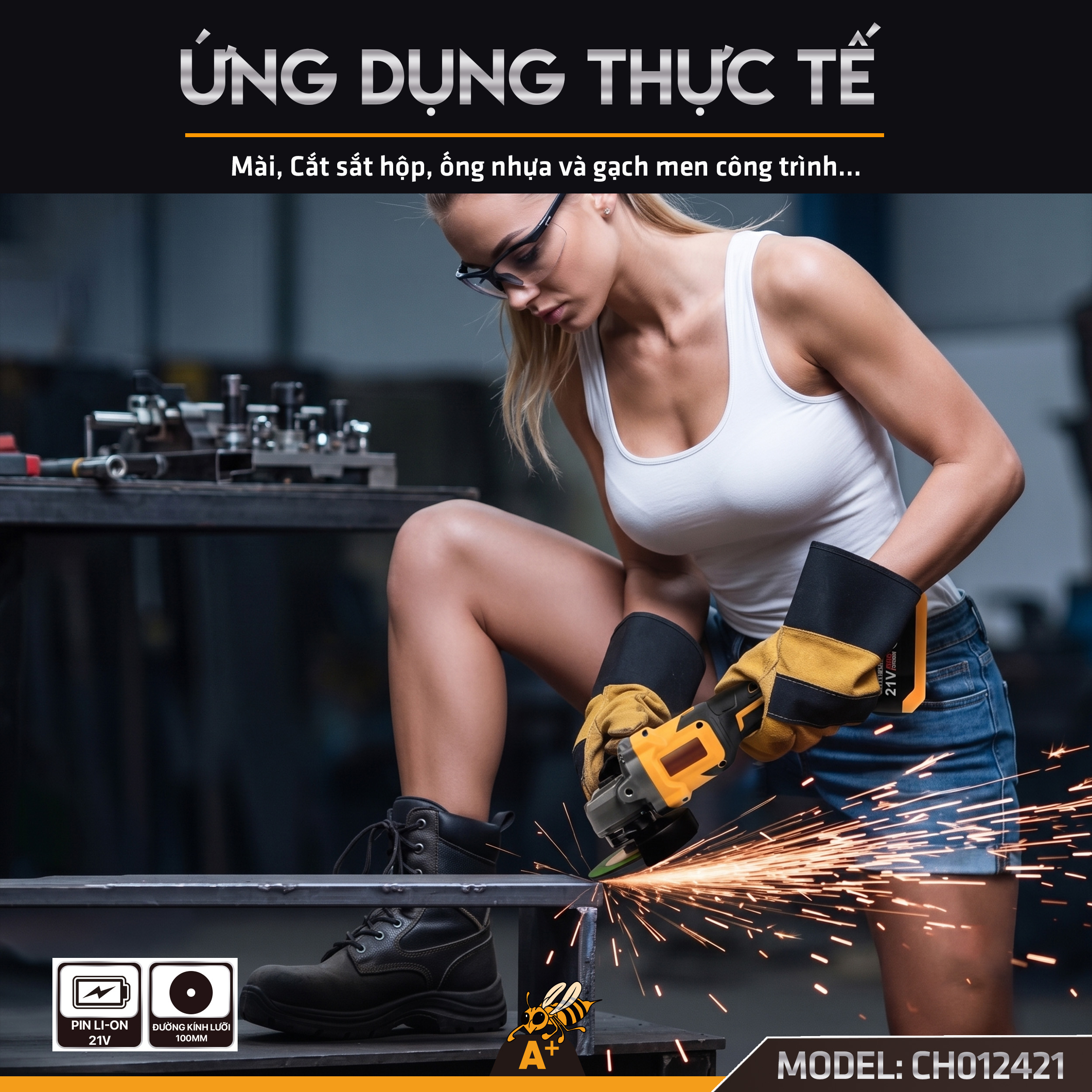 CH012421 - THÂN MÁY MÀI GÓC 100MM- 21V (6)