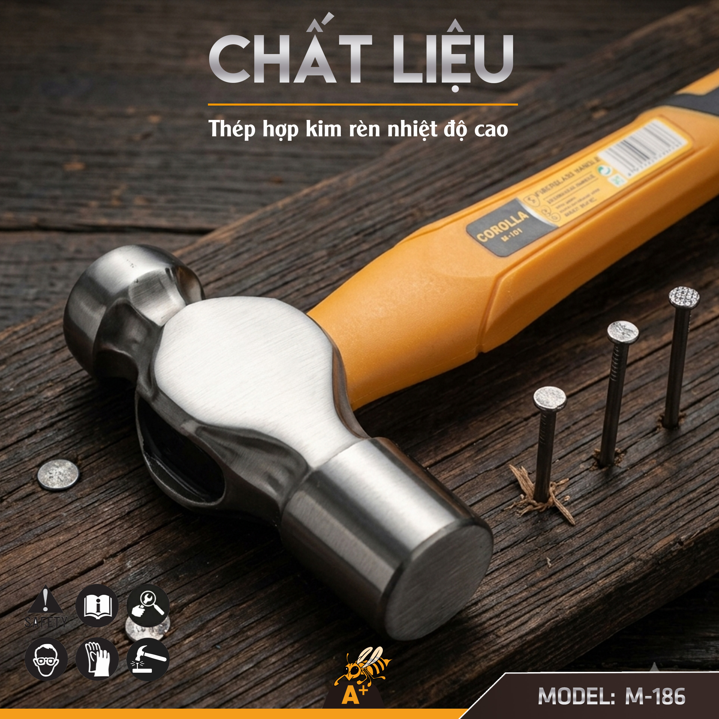 M-186 BÚA ĐINH ĐẦU TRÒN